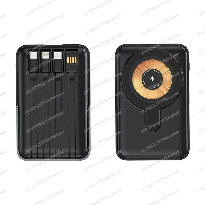 Power Bank Magnética 22.5W Ultra Rápida 4 em 1